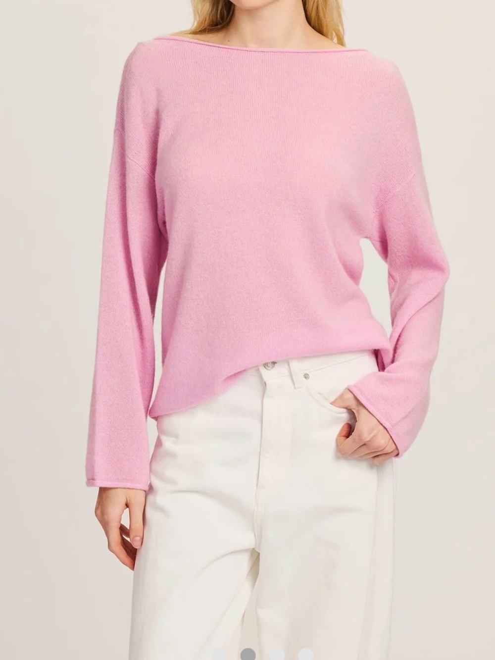 NAADAM Lightweight Cashmere Relaxed Boatneck Sweater